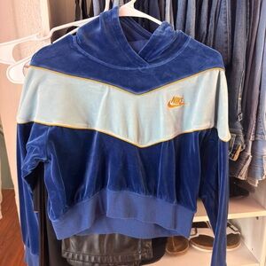 Nike Royal Blue and Sky Blue Men's Sweater